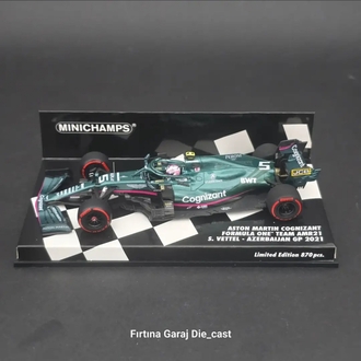 1:43 Minichamps Aston Martin AMR21 Sebastian Vettel 2021