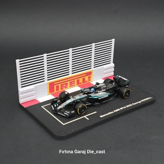 1:43 George Russell 2025 Grid Diziliş Dioraması Pilotlu Model