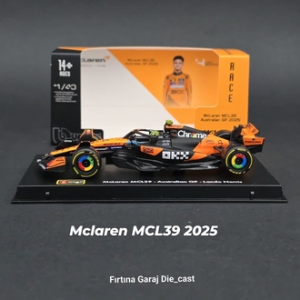 1:43 Mclaren MCL39 Lando Noris 2025 Formula1 Dünya Şampiyonu 