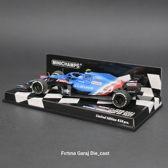1:43 Alpine F1 A521 Ocon 2021 Macaristan GP Kazanan