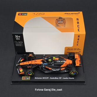 1:43 Mclaren MCL39 Lando Noris 2025 Formula1 Dünya Şampiyonu 