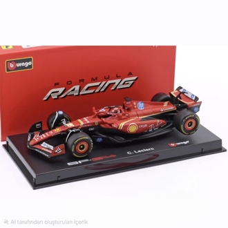 1:43 Ferrari SF24 Charles Leclerc 2024 Monaco GP Kazanan