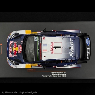 1:24 Ford Fiesta WRC S.Ogier 2018 Dünya Ralli Şampiyonu