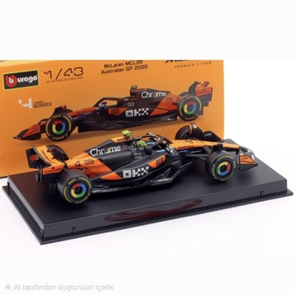 1:43 Mclaren MCL39 Lando Norris 2025 Formula1 Dünya Şampiyonu 