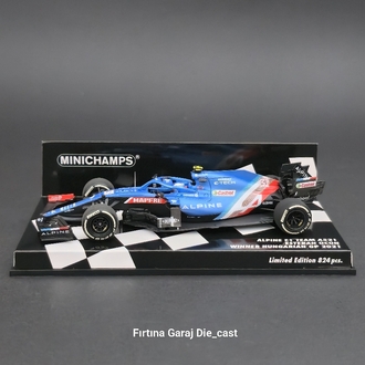 1:43 Alpine F1 A521 Ocon 2021 Macaristan GP Kazanan