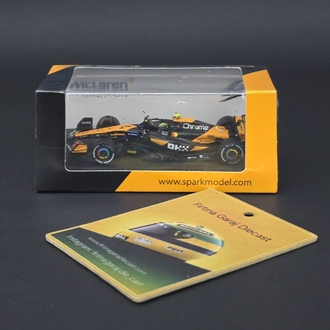 1:64 Spark Mclaren MCL38 Lando Noris 2024 Abu Dhabi GP Kazanan 
