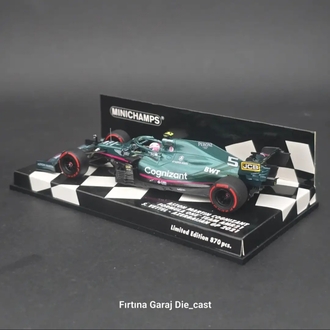 1:43 Minichamps Aston Martin AMR21 Sebastian Vettel 2021