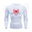 Spider-Man Beyaz Uzun Kollu Compression T-Shirt(Kırmızı logo)