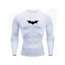 Batman v2 Beyaz Uzun Kollu Compression T-Shirt