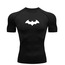 Batman Siyah Kısa Kollu Compression T-Shirt