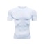 Baskısız Beyaz Kısa Kollu Compression T-Shirt