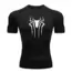Spider-Man Siyah Kısa Kollu Compression T-Shirt