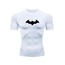 Batman Beyaz Kısa Kollu Compression T-Shirt