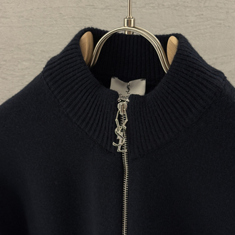 SAINT LAURENT İthal Full Zip (Lacivert)