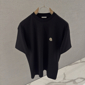 MONCLER İthal T Shirt (Özel Kumaş-Siyah)