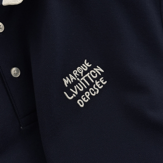 LOUIS VUITTON Premium Polo Yaka (Lacivert)