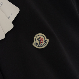 MONCLER İthal T Shirt (Özel Kumaş-Siyah)
