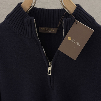 LORO PIANA Premium Half Zip (Lacivert)