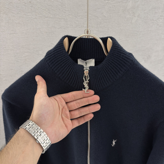SAINT LAURENT İthal Full Zip (Lacivert)