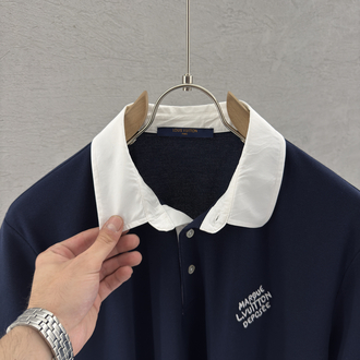LOUIS VUITTON Premium Polo Yaka (Lacivert)