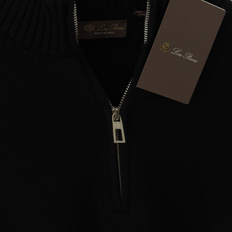 LORO PIANA Premium Half Zip (Siyah)