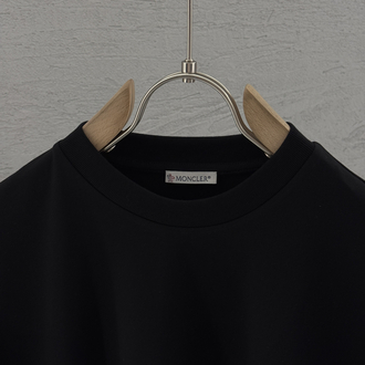 MONCLER İthal T Shirt (Özel Kumaş-Siyah)