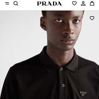 PRADA Premium Polo Yaka (Siyah)
