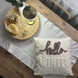 Hello winter punch yastık kılıfı
