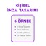 Kişisel imza tasarımı (6 örnekli)