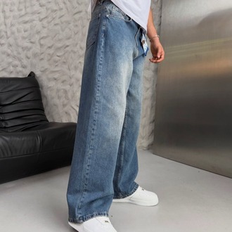 Fular Detaylı baggy Jean Pantolon