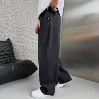 Fular detaylı baggy pantolon