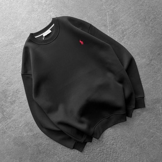 Nakışlı üç iplik şardonlu oversize sweat