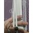 500 adet 60 cm lik boyasız kağıt pipet