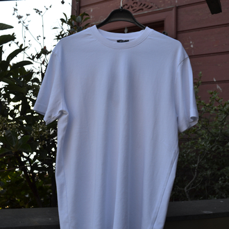 Massimo Dutti Oversize Basic Tişört Beyaz | Premium Günlük Şıklık