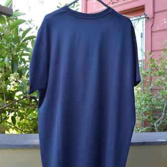 Massimo Dutti Oversize Basic Tişört Lacivert | Premium Günlük Şıklık