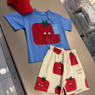 La’ciel Paris Tomato Baskılı Takım