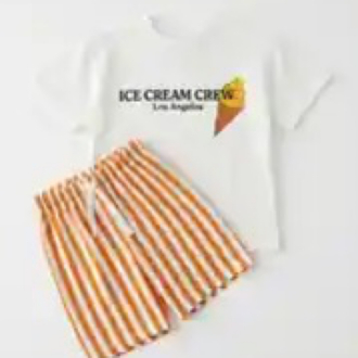 La’ciel Paris Ice Cream baskılı takım