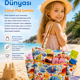 Nemo’nun Dünyası Çocuk Plaj Çantası