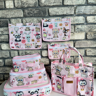 GH Mom Baby 6’lı Düzenleyici Set & Bebek Bakım Çantası