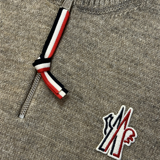 MONCLER HALF ZİP YÜNLÜ KAZAK