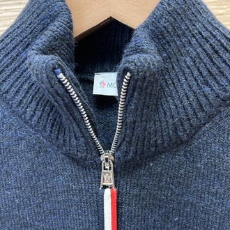 MONCLER HALF ZİP YÜNLÜ KAZAK