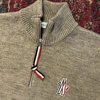 MONCLER HALF ZİP YÜNLÜ KAZAK
