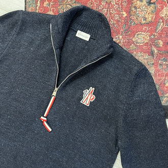 MONCLER HALF ZİP YÜNLÜ KAZAK