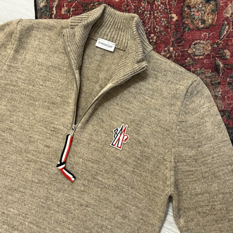 MONCLER HALF ZİP YÜNLÜ KAZAK