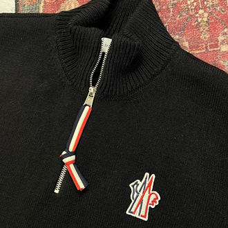 MONCLER HALF ZİP YÜNLÜ KAZAK