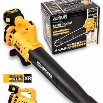 Profesyonel 21 V Çift Akülü Turbo Motor 2800 Rpm Yaprak Hava Üfleme Makinesi