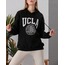 Ucla Baskılı Siyah Kapüşonlu Sweatshirt