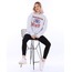 Kolej Baskılı Kapüşonlu Sweatshirt