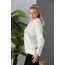 Basic Beyaz Kapüşonlu Sweatshirt