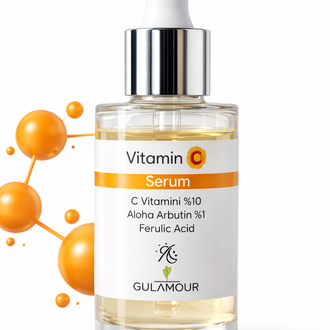 C Vitamini Aydınlatıcı- Leke önleyici- Cilt tonu dengeleyici Cilt serumu